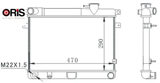 Radyatör m131 em-ym 470×292x34 3 sıra süper Orıs 850080770/ 5953475/ 85005296 resmi