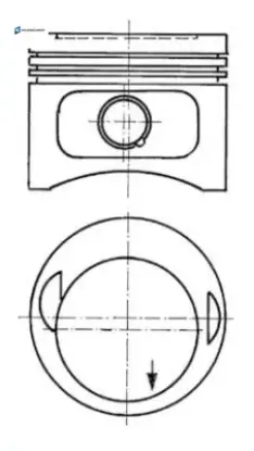 Pıston segman 0.50 96.00mm mercedes m102 w201 w123 w124 w460 22 pım Kolbensmıtch A1020309537/ 0026911 resmi