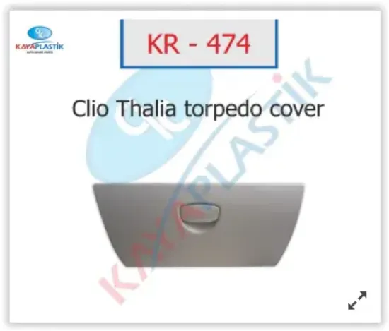 Torpido kapağı gri clıo-thalıa Kaya plastık 681083300R resmi