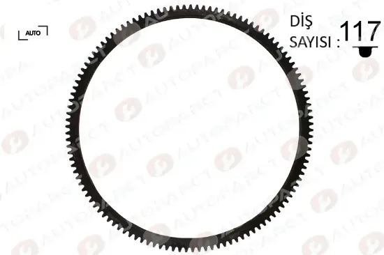 Volant dişlisi r12 117 diş 7700520332 resmi