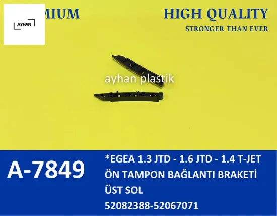 Ön tampon bağlantı ayağı sol üst fıat egea 1.3 jtd-1.6 jtd- 1.4 t-jet 52082388/ 52067071 resmi