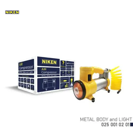 Hava kompresörü sarı metal gövde Nıken resmi