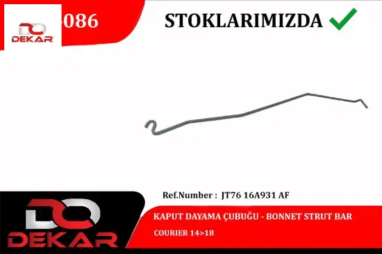 Kaput dayama çubuğu courıer 14>18 Dekar JT7616A931AF resmi