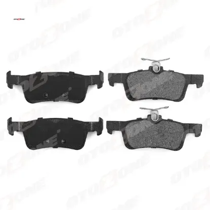 Arka fren balatası p308 ıı 1.2 vti-1.2 thp-1.6 hdi-2.0 hdi 13> fren diski çapı 249mm için 14mm 1611331480/ 1610814180/ 1647875680 resmi