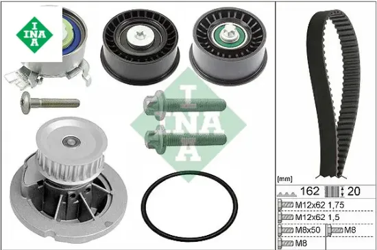 Devirdaimli eksantrik gergi kiti 162×200 astra g-corsa c-vectra c-merıva a-zafıra a 1.4-1.6-1.8 16v Ina 95518060/ 1629094/ 1606306 resmi