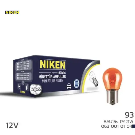 Nıken 93 ampulyakın tır. bau15s py21w amb 10lu Nıken resmi