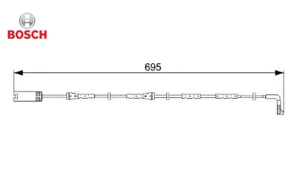 Balata fısı on bmw e81 e82 e87 e88 e90 e91 e92 e93 Bosch 34356789440 resmi