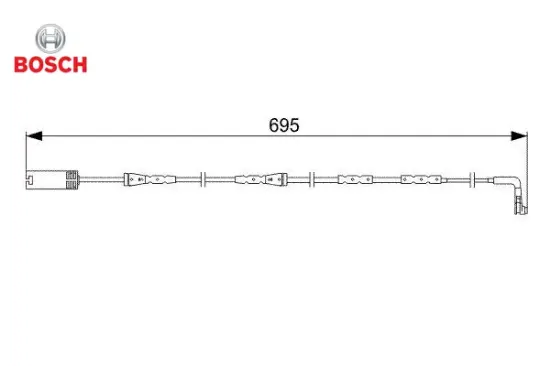 Balata fısı on bmw e81 e82 e87 e88 e90 e91 e92 e93 Bosch 34356789440 resmi