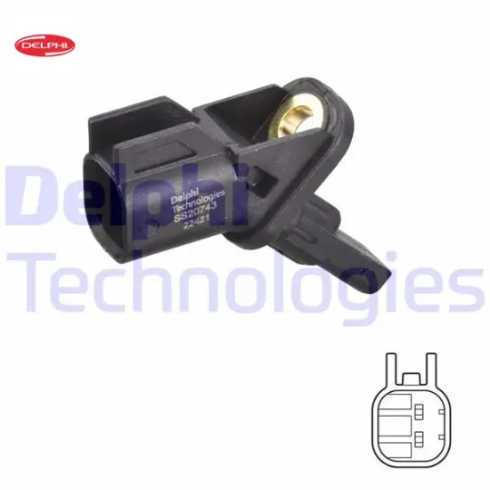 Ön abs sensoru focus ııı 11>kuga ı-ıı 08>17 mondeo ıv 07>14 connect 14> volvo c30 06>12 s40 ıı 06>12 Delphı BV6T2C204FA/ 8M5T2B372AA/ 31274611 resmi
