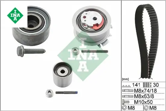 Triger seti passat-jetta-golf5-octavıa-toledo-a3-a6 2.0 tdı 04-06 bkp-bkd-bre-blb-bmr Ina 03G198119/ 03G198119B/ 03G198119D resmi