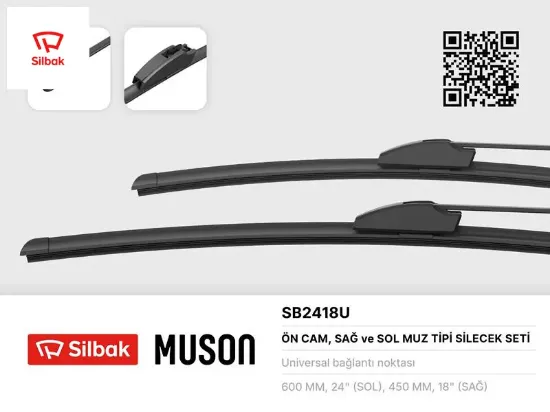 Silecek süpürgesi 600/450mm muz tipi ınsıgnıa Sılbak resmi