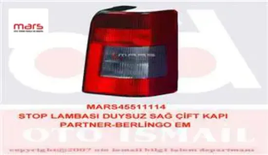 Stop lambası duysuz sağ çift kapı partner-berlıngo em Mars 6351.H2 resmi