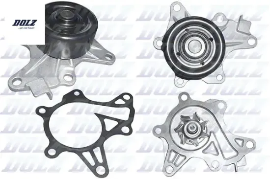 Devirdaim su pompası toyota corolla aurıs 1.4l 1ndtv dizel nde150 nde180 d-4d 10-> / yarıs 1.4l 1ndt Dolz 1610009610/ 1610039526/ 1610039525 resmi