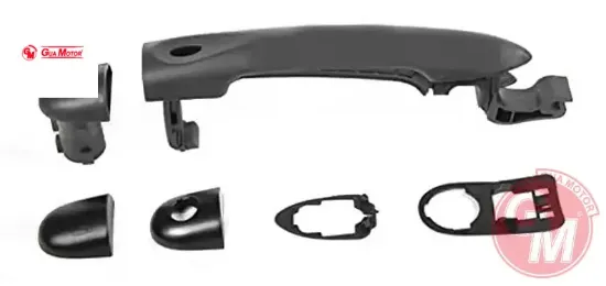 Dış kapı açma kolu ön rl sensörlü-siyah / astarlı megane ııı-fluence-clıo ıv - 6parça Gua 806B09141R resmi