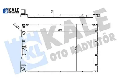 Radyatör al/pl/brz avantıme-espace ııı2.2 dcı 00 > Kale radyatör 6025312321 resmi
