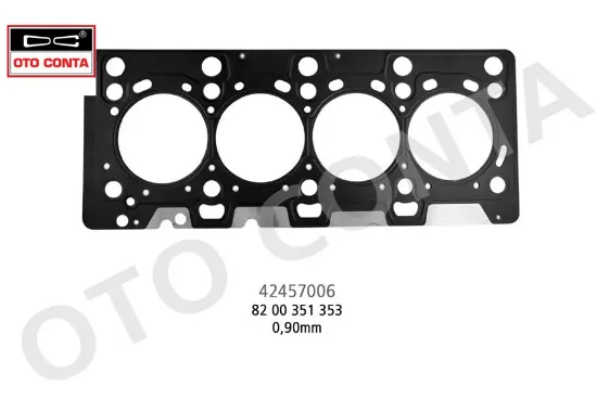 Skc çelik mls y.model 0.82mm kalın mgn 1.5 dci k9k 732-734-764-781 Otoconta 8200351354 resmi