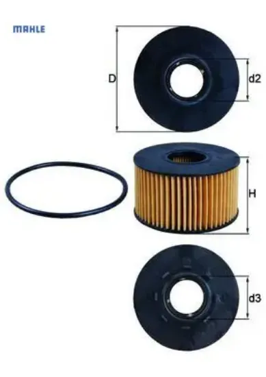 Yağ filtresi ford transit v184-mondeo-jaguar x-type 01> 2.0-2.4 tdci Mahle JDE2464/ 1088179/ 1349745 resmi