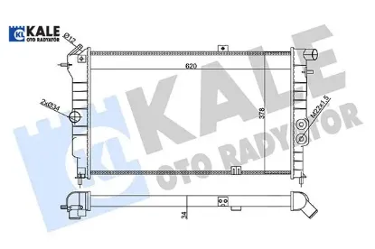 Su radyatörü opel vectra a 1.6ı 2.0ı 2.0ı 16v 1.7d 90-95 calıbra a 2.0ı 94-97 mt ac nac mekanik 620x Kale radyatör 03096385/ 1300092/ 1300107/ 52455192 resmi