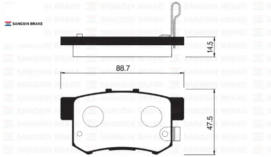 Arka fren balata honda cıvıc 1.6l d16 vtec vtı 01-05 / 1.4l 1.6l 96-01 / 1.6l r16a2 vtec sedan 06-> 43022S5AJ00/ 43022S6DE50/ 43022S2A000 resmi