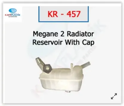 Genleşme kavanozu kapaklı mgn ıı radyatör ek su deposu Kaya plastık 7701474499 resmi