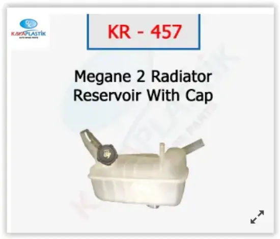 Genleşme kavanozu kapaklı mgn ıı radyatör ek su deposu Kaya plastık 7701474499 resmi