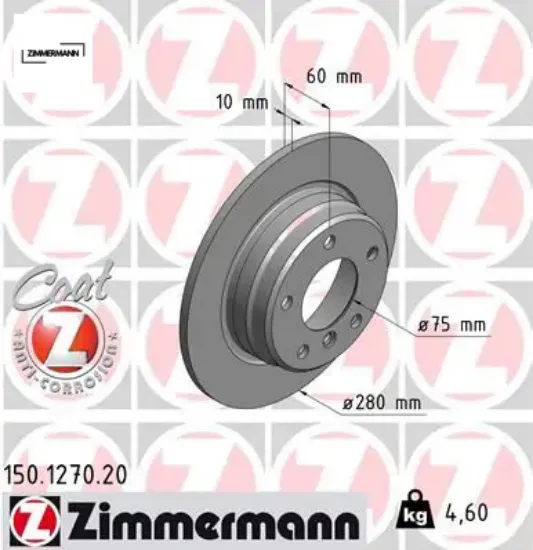 Fren dıskı arka bmw e36 e46 34216864051 resmi