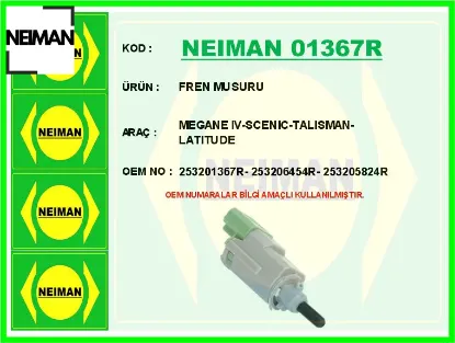 Fren musuru megane ıv-scenıc-talısman-latıtude 253201367R/ 253206454R/ 253205824R resmi