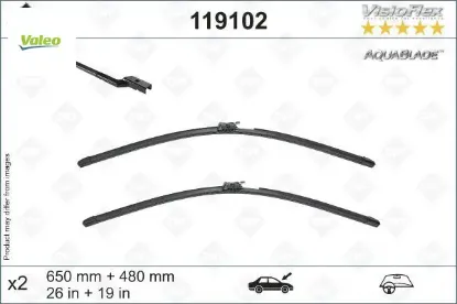 Swf aquablade flat blade x2 650 480 mm volvo xc60 17 >swf muz tipi silecek binek Valeo SIL 572302 GEN2V/ 31689263/ 31490718 resmi