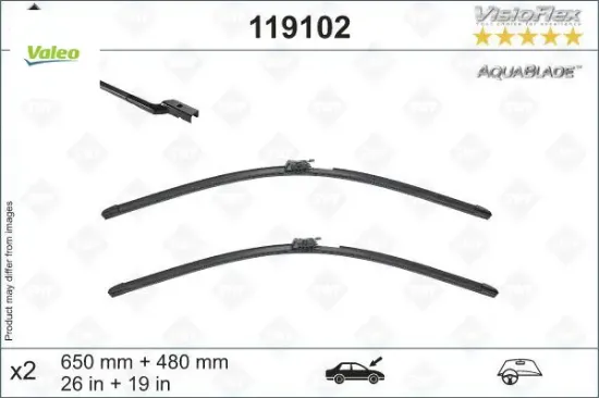 Swf aquablade flat blade x2 650 480 mm volvo xc60 17 >swf muz tipi silecek binek Valeo SIL 572302 GEN2V/ 31689263/ 31490718 resmi