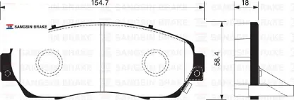 Ön fren balata honda cr-v 1.6l n16a2 i-dtec dizel otomatik vites 4×4 re6 kasa 13-> - aşınma ikaz sok 45022SHJA50/ 45022SHJA00/ WVA24342 resmi
