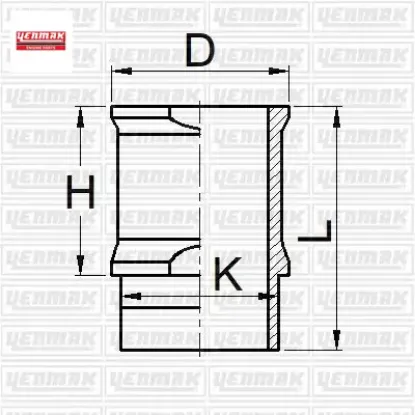 X motor gömleği p104-p106-p204-p205 xw 3 s-wv 7-tu 1 m/z-tu 1 k 1.1 tu1m 72.00 çap std Yenmak 9655523680 resmi