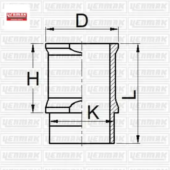 X motor gömleği p104-p106-p204-p205 xw 3 s-wv 7-tu 1 m/z-tu 1 k 1.1 tu1m 72.00 çap std Yenmak 9655523680 resmi