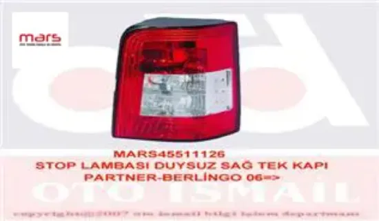 Stop lambası duysuz sağ tek kapı partner-berlıngo 06 > Mars 6351.CY resmi