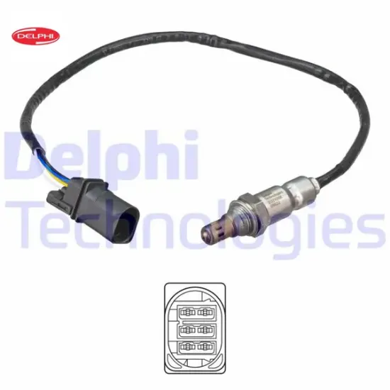 Ön oksijen sensörü audı-seat-skoda-vwaudı a3.q2.q3-seat alhambra.arona.ateca.ıbiza.leon-skoda kamiq. Delphı 04L906262AF resmi