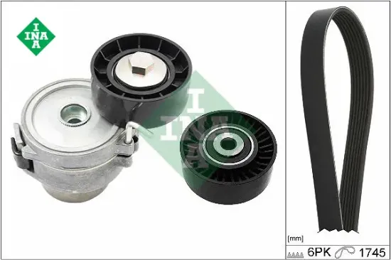 Kanallı kayıs setı land rover 224dt dıscovery sport l550 freelander ıı l359 Ina LR085466/ LR000996/ LR004877 resmi