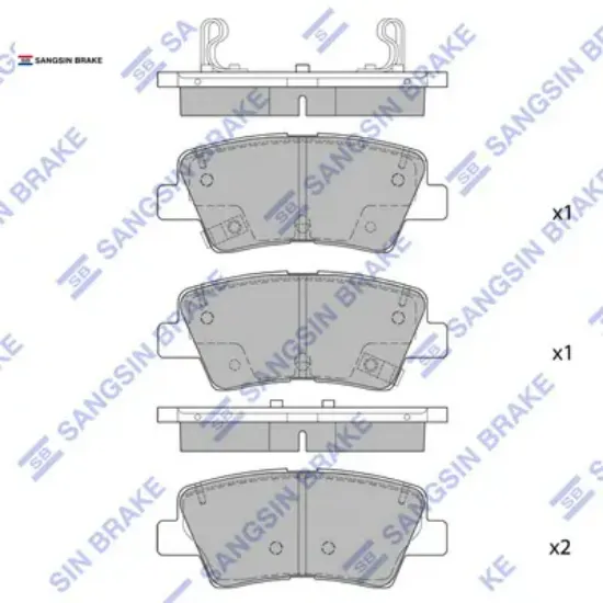 Arka fren balata hyundaı elantra 1.6l d4fb g4fg 6 vites 16-> / i20 1.1l 1.2l 1.4l 15-> / kıa sportag 58302D3A70/ 58302F6A50/ 58302G0A50 resmi