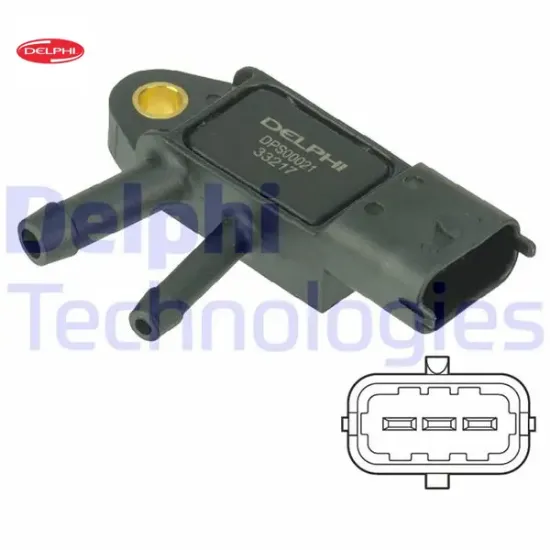 Dpf sensor volvo c30 10>15 c70 10>13 s40 ıı 10>12 s60 ıı 10>14 s80 ıı 10> v50 10>12 Delphı 31370160/ 31293659 resmi