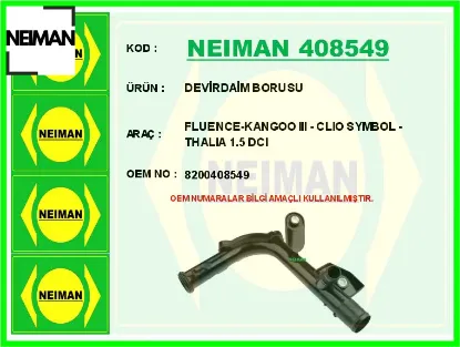 Devirdaim su borusu renault kangoo ııı-clıo symbol-thalıa 1.5dcı 8200408549 resmi