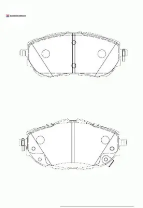Ön fren balata toyota aurıs corolla 1.33l 1.6l 1nr-fe 1zr-fae nre180 zre181 zre185 12-> / 1.4l 1nd-f 0446502390/ 0446502391 resmi