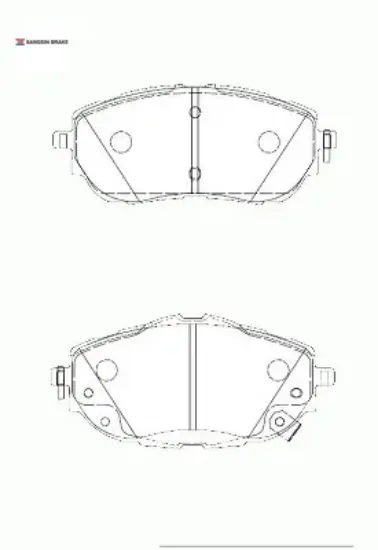 Ön fren balata toyota aurıs corolla 1.33l 1.6l 1nr-fe 1zr-fae nre180 zre181 zre185 12-> / 1.4l 1nd-f 0446502390/ 0446502391 resmi