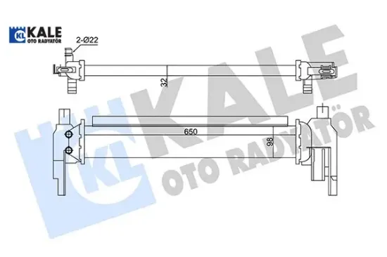 Turbo radyatörü ıntercooler golf vıı-a3 12>leon 12>octavıa 12> Kale radyatör 5Q0121251EL resmi