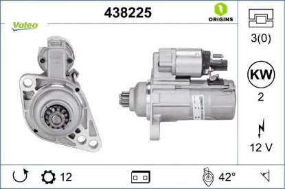 Marş motoru 12v 2kw 12diş transporter t6-passat-golf vı-ıbıza 1.6tdı-2.0tdı 08 > Valeo 02Z911023M/ 02Z911024K/ 02Z911023N resmi