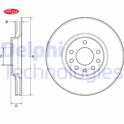 Ön fren aynası astra h-zafıra b-merıva a-b-corsa d-e-adam-astra g-vectra b 308×25x5dlxhavalı 16 inç Delphı 95526651/ 9194477/ 569061/ 9184405 resmi