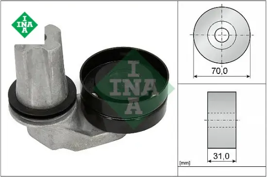 V kayış gergi kütüğü land rover range rover dıscovery v-ıv 2.7 td 2009-2013 Ina PQH500130/ PQH500060 resmi
