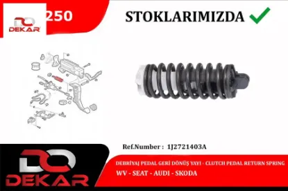 Debrıyaj pedal gerı donus yay tkm. volkswagen-seat-skoda-audı Dekar 1J2721403A resmi