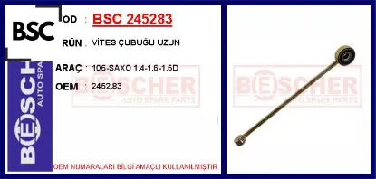 Vites çubuğu uzun 106-saxo 1.4-1.6-1.5d 2452.83 resmi