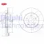 Arka fren aynası mondeo ııı 1.8-2.0-2.2 11.00/08.07 jaguar xtype 06.01> 280×12x5dl çiftli paket Delphı 7S7J2A315BB/ 1323102/ 1376138/ 1465619 resmi