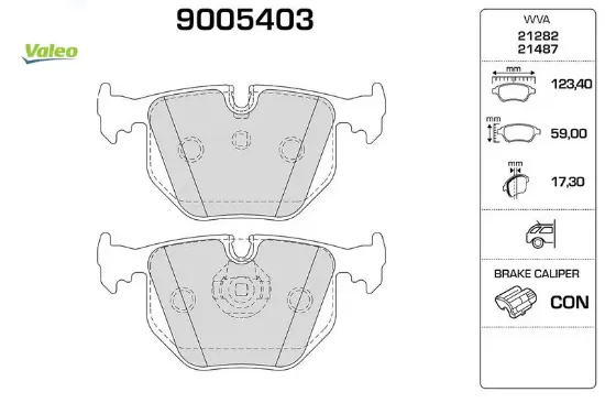 Fren balatası arka bmw e38 e46 e53 e83 e85 e86 e39 e85 e52 . land rover range rover ııı l322 fte Valeo 34216761250/ SFP500210 resmi