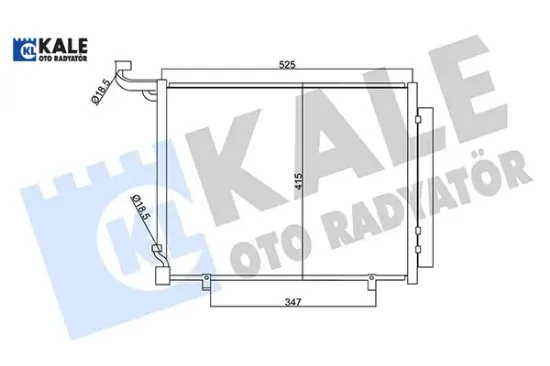 Klima radyatörü ford fiesta-courier 14> 1.0 ecoboost-1.5 tdci Kale radyatör 2113906/ H1BH19710AB resmi