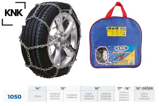 Patinaj zinciri 4×4 jeep - minibüs ve hafif tic.araç zincir ebatları için resime bakınız resmi